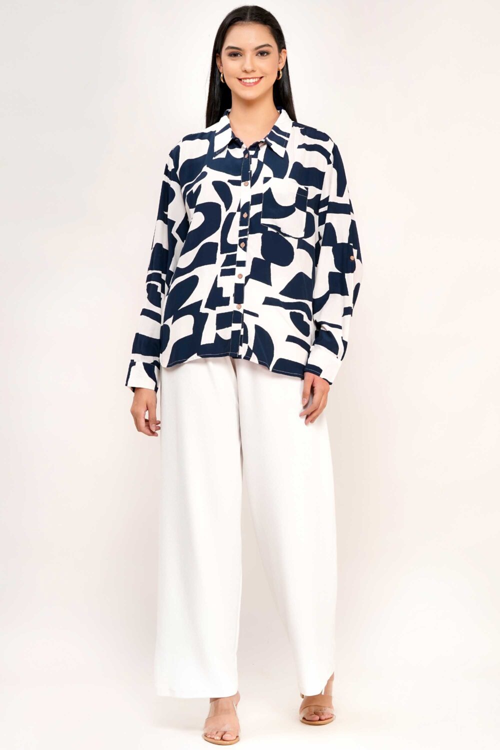Painterly Oversized Blouse